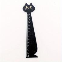 2 vnt. 15 cm skalės liniuotė, kūrybiška animacinė liniuotė, katės medinė liniuotė, studentų raštinės reikmenys, tiesi liniuotė, biuro mokyklos reikmenys Black-2Pcs