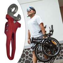 Bike Seat Post Clamp Hook for Folding Bicycles Red gray
