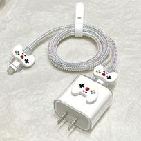 Minkštas apsauginis dėklas Apple 18W/20W greitojo įkrovimo adapteriui balta