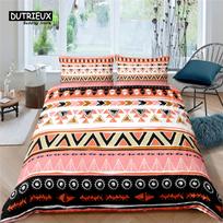 Home Living Luxury 3D Bohemia Bedding Set Comfortable Duvet Cover Set Kids Bedding Set Queen and King EU/US/AU/UK Size EU single(135x200cm) white