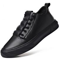 Vyriška suknelė Batai Liftas Batai Platforma Aukštakulniai Ūgis Padidinti Verslo laisvalaikio Vyriški Natūralios Odiniai Paaukštinami Batai 6/8CM 44 black