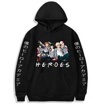 Riman College Printed Hooded Loose Sweater XS