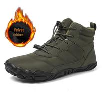 Men's Waterproof Fur-lined Winter Boots, Size 46: Warm, Cold-resistant, Trendy Short-tube Snow Boots 41