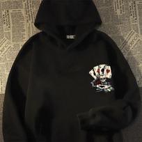 Punk Sweatshirt Men's Fashion Casual Hoodie Creative Poker Hoodie Fall Hoodie Men's Size (S-3XL) Multi-color Tops Hoodies & Sweatshirts Men’s S