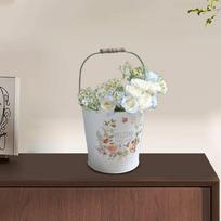 Gėlių kibirai Metalinis kibiras floristams Dekoratyvinės vestuvių dekoracijos Reikalaujantis mažai priežiūros