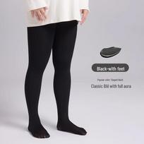 Women's Plus Size Nude Pantyhose - Anti-Slip Stockings for All Seasons 50D Slightly Transparent