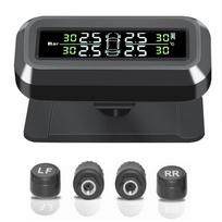 C68 USB+Solar Charging Car TPMS Tire Pressure Monitoring System with 4 Sensors Accurately Monitor Tire Stability Values CHINA
