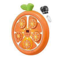 Fruit Music Boxing Machine with Gloves Wall Mounted Bluetooth-compatible Adjustable Smart LED Sweet Orange