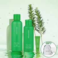 Papa Recipe Tea Tree Control Enzyme Powder Cleanser + Skin Set – Deep Cleansing and Soothing Care with Bonus Gift green