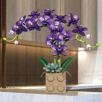 Building Blocks Flower Orchid Series Bonsai Blossom Bricks Set Home Decoration Collection Toys Gifts