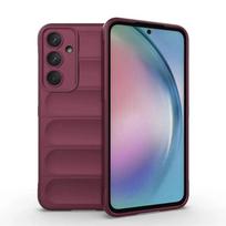 Silicone Phone Case For Samsung Galaxy A06 A16 A55 A35 A25 A15 A05S S25 S24 Ultra Plus FE M55 M35 15 J7PRIME Armor Protect Cover For S23 FE šviesiai violetinė spalva