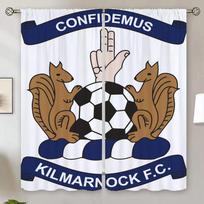 Kilmarnock Icon Shades Kitchen Curtains for Doors Customs Free Shipping Products Bedroom Blackout Curtains Blackout Curtain 100% W50xH70cmx2pcs-CL