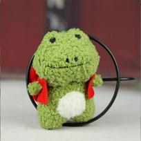 10CM Red Note Green Frog Plush Toy Stuffed 1Pcs Holiday Gift Animal Cheap Gift