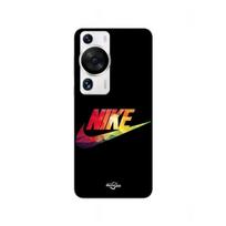 Case - MANIACASE - Huawei P60 Pro - Flexible - Black - Colorful Nike logo juoda