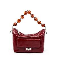 2024 Retro Wax Leather Pleated Crossbody Bag for Women