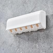 Dantų šepetėlio laikiklis Šeimos dantų šepetėlio laikiklis Dantų šepetėlio laikiklis prie sienos white