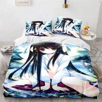 Anime Kawaii Seksuali Mergina Patalynės Komplektas Berniukams Mergaitėms Dvigulė Karalienės Dydžio Antklodės Užvalkalas Pagalvės Užvalkalas Lovos Vaikams Suaugusiems Mados Namų Tekstilėextile 70x133cm 2pcs red