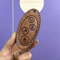 BYD Dolphin, Song Plus, Yuan, Han, Tang DMI, Seal Destroyer 05 Car Remote Control Key Cover BYD D model single leather case ruda