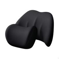 Car Pillow Cushions Kit Headrest Neck Rest Cushion for Home Auto Driving Red juoda
