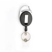 Oval Zinc Alloy Retractable Keychain with Easy-Pull Telescopic Buckle oval with back clip juoda