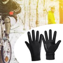 Winter Gloves Anti Slip Warm Mittens for Snow Skating Skiing Climbing Cycling Black L
