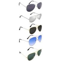 Dervin Unisex-Adult Unisex Adult Aviator Nepolarizuoti Saulės Akiniai (Pakuotėje 5 vnt) gray