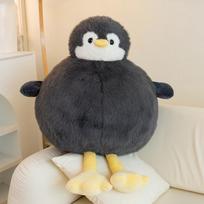 35-60cm Animacinis Kūrybingas Pingvinas Pliušinis Lėlė Pagalvė Maža Galva Didelis Apvalus Kūnas Smagus Gyvūnas Pingvinas Pliušinis Žaislas Namų Dekoracija about 35cm