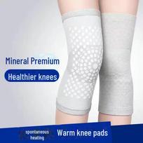 Velvet Knee Warmers: Unisex Thickened Knee Pads for Warmth and Protection, Ideal for Elderly, Autumn & Winter Cycling. XL size, Mild heat pilka spalva
