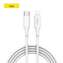 PISEN 1.8m Fast Charging Data Cable 3A USB-C for iPhone 12/13/14 1.8M balta