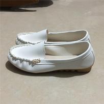 Spring and Autumn Shallow Mouth Peas Shoes Flat Heel Single Shoes Women's Pedal Women's Shoes Lazy Shoes Large Size 44 balta