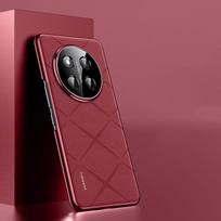 KEYSION Prabangus tinklelio rašto PU odinis dėklas, skirtas HONOR X9c 5G X9c Smart Plating kietasis kompiuterio telefono dangtelis, skirtas Huawei Honor Magic 7 Lite 5G for Honor X9c raudona