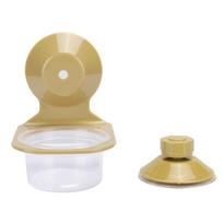 ABS Plastic Pet Reptile Suspension Food Feeder Fixed Hanging Water Breeding Bowl Feeding ToolSingle beige