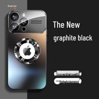 iPhone 15 AG matinis didelio lango magnetinis siurbimo apsauginis dėklas, skirtas Apple 14 Pro/12P iPhone 16 Pro gray