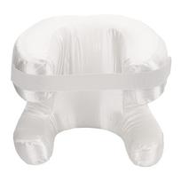Face Pillow Silk Fabric Memory Foam Soft Cushioning Ergonomic Beauty Pillow for Back Sleep White balta