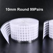 10MM Black Super Glue Hook And Loop Self-adhesive Tape With Diameter Of 10mm Diy Manual Sewing Accessories Round