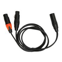 XLR Male to Dual XLR Female Cable Y Type Splitter Microphone Cable for Mixer Equalizer Electronic