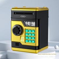 Fingerprint Password ATM Piggy Bank: Creative Children's Gift for Deposit and Withdrawal 13.5*12.3*19 cm auksas