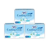Sophie Cooling Fresh Sanitary Napkin 3-Pack Special 4 Types Pad medium size 20P x 3 packs