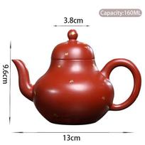 160 ml Kinijos Yixing violetinio molio arbatinukai Garsių menininkų rankų darbo arbatinukas Dahongpao purvo virdulys Autentiškas Zisha arbatos rinkinys Arbatos reikmenys