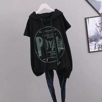 Large Size Thin Vest Women's Autumn Korean Version of The Hooded Waistcoat Sleeveless XXXXL juoda