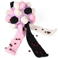 Blast Ball Dog Toy: Interactive Rubber Sniff & Find Food Puzzle Blast Ball white