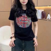 Summer Chinese Style Vintage Embroidery Frog T-shirt Ladies Loose Casual Fashion Short Sleeve Tee Top Women Pullovers 5XL