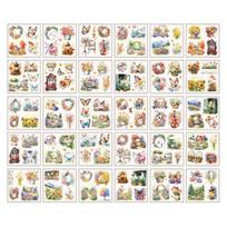 Skaidrių lipdukų knygelė Įvairūs dydžiai Lengvai naudojami lipdukai Žurnalų rašymui Scrapbooking Koliažui D beige