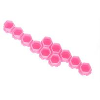 200Pcs Tattoo Ink Cups Honeycomb Shape Pigment Holder Cups Permanent Makeup Supplies Pink pink