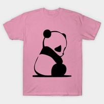 T Shirt Women Sad Panda T Shirt The Best Selling Harajuku Print Kawaii Tshirt Summer Short Sleeve Female T-Shirt Top Tee S rožinė