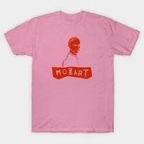 T Shirt Women Punk Mozart Harajuku Print Kawaii Tshirt Summer Short Sleeve Female T-Shirt Top Tee S rožinė