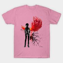 T Shirt Women Tokyo Ghoul Touka Harajuku Print Kawaii Tshirt Summer Short Sleeve Female T-Shirt Top Tee S rožinė