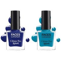 FACESCANADA Splash Glossy Finish Nail Enamel, Nautical Girl 53, 8 Ml & Splash Glossy Nail Enamel, Morning Glory 54, 8 Ml
