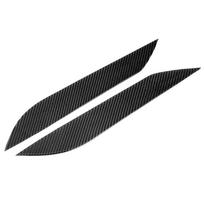 Pair of Carbon Fiber Headlight Eyebrow Eyelid Trim Fits for Nissan 350Z 20032009 black