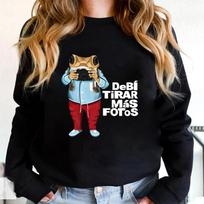 Cartoon Frog DTMF Printing Sweatshirt Debi Tirar Mas Fotos Shirt Funny Frog Pullover Unisex Long Sleeve Sweatshirts Latina Gift S juoda